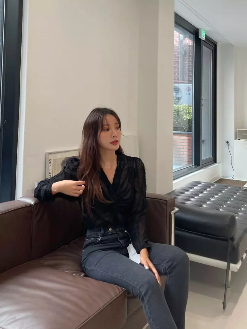 Four Eight - Korean Women Fashion - #womensfashion - Twist Blouse - 9