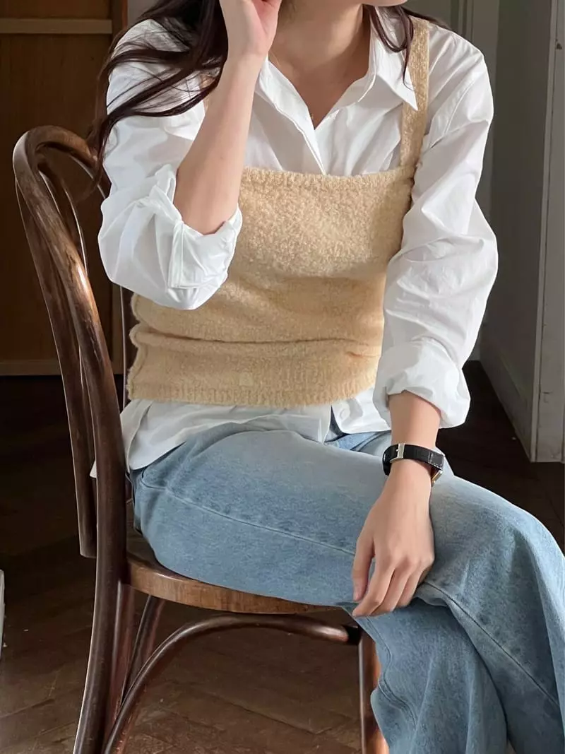 Fre - Korean Women Fashion - #momslook - Tie Shirt - 5
