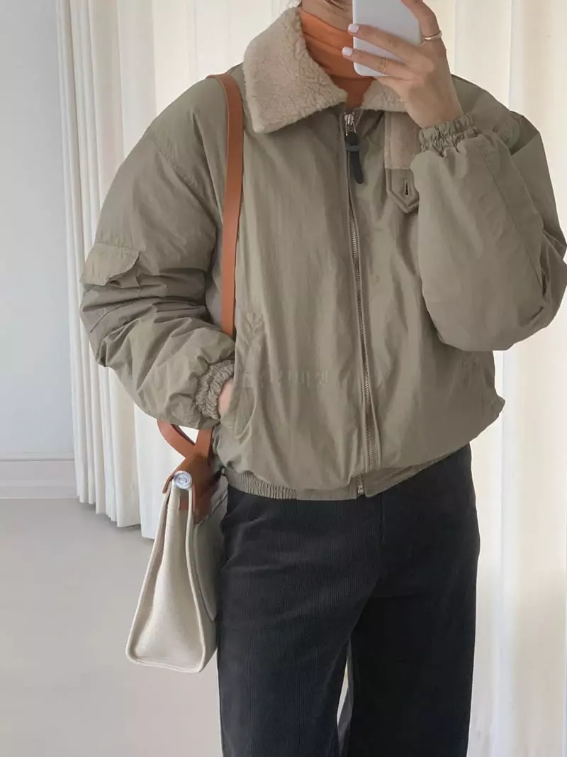 Fre - Korean Women Fashion - #momslook - Wind Field Jacket - 2