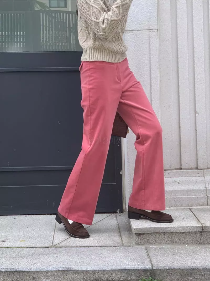 Fre - Korean Women Fashion - #momslook - Corduroy Pants