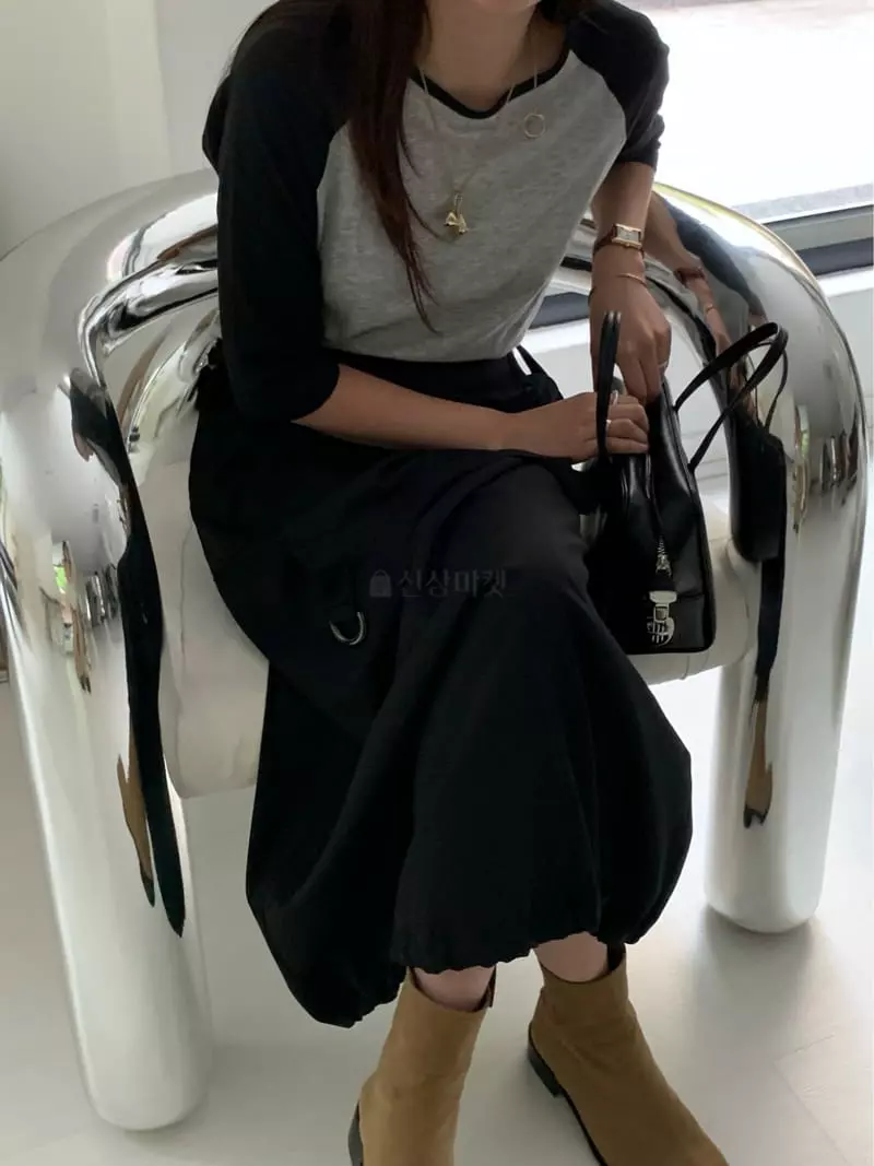 Fre - Korean Women Fashion - #momslook - Raglan Tee - 3