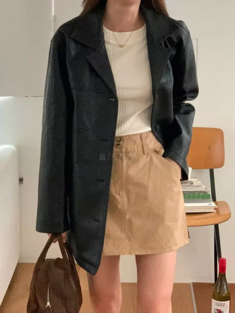 Fre - Korean Women Fashion - #vintageinspired - Classic Jacket - 4