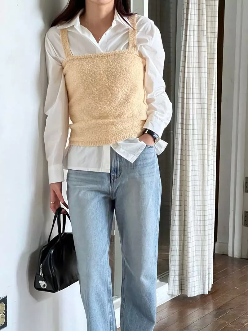 Fre - Korean Women Fashion - #momslook - Tie Shirt - 4