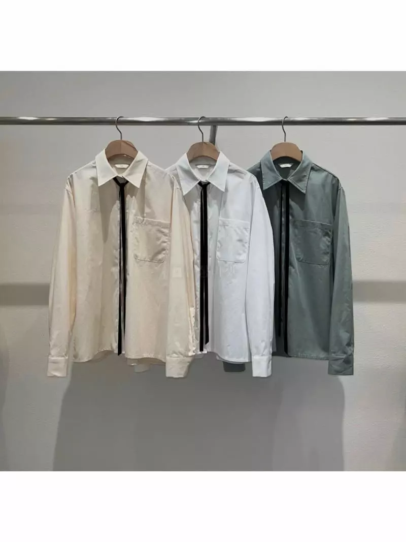 Fre - Korean Women Fashion - #womensfashion - Tie Shirt - 6