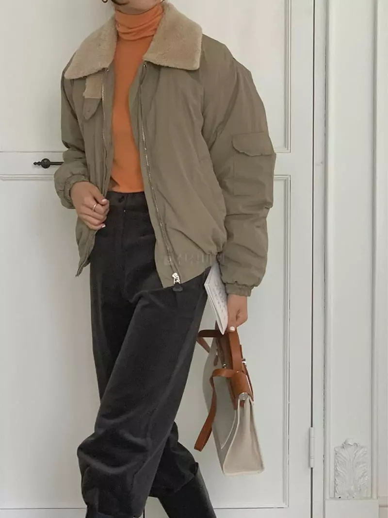 Fre - Korean Women Fashion - #womensfashion - Wind Field Jacket