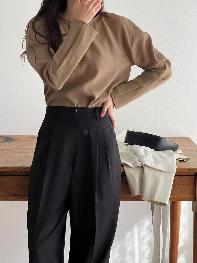 Fre - Korean Women Fashion - #womensfashion - Round Button Blouse - 2