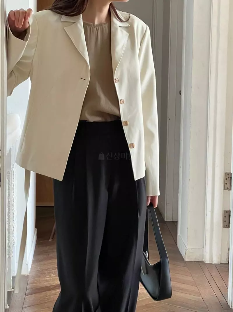 Fre - Korean Women Fashion - #momslook - Round Button Blouse - 4
