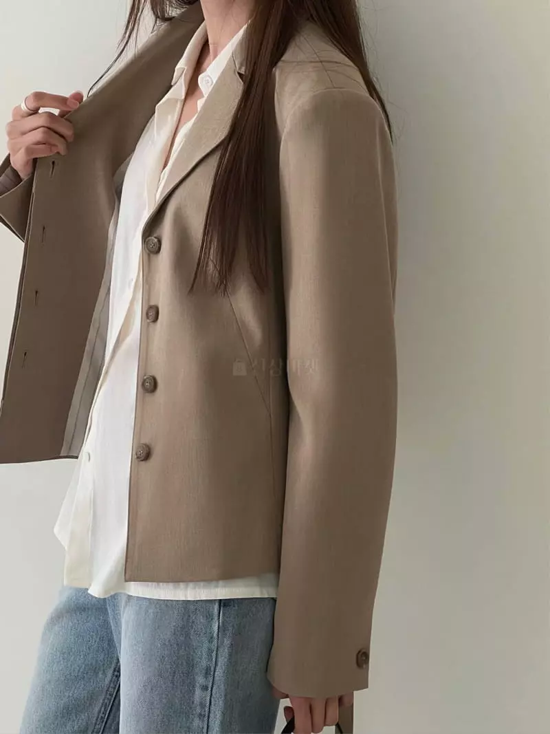 Fre - Korean Women Fashion - #womensfashion - Tear Belted Jacket - 2