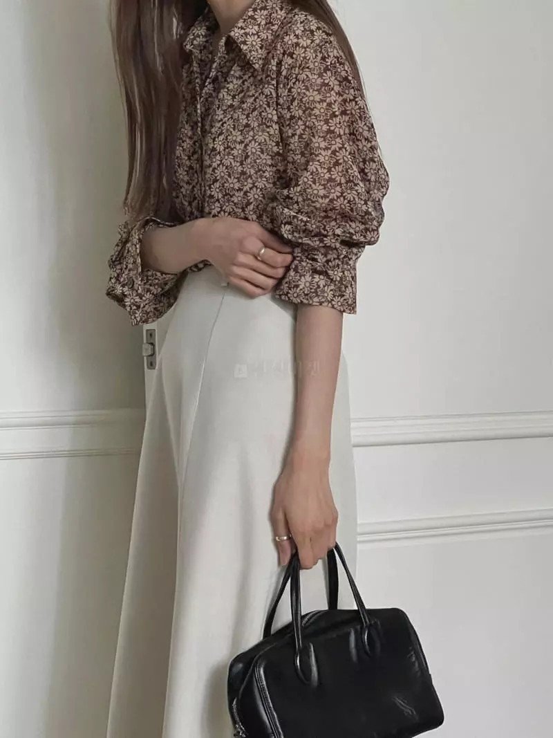 Fre - Korean Women Fashion - #womensfashion - Flower Blouse
