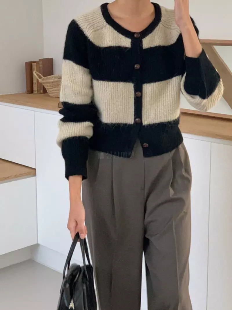 Fre - Korean Women Fashion - #womensfashion - Alpaca Cardigan - 3