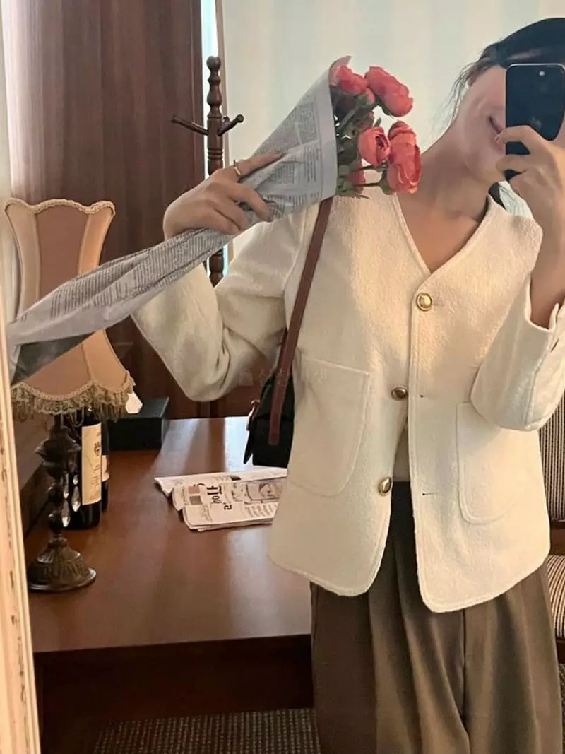 Frill - Korean Women Fashion - #momslook - Twid Jacket
