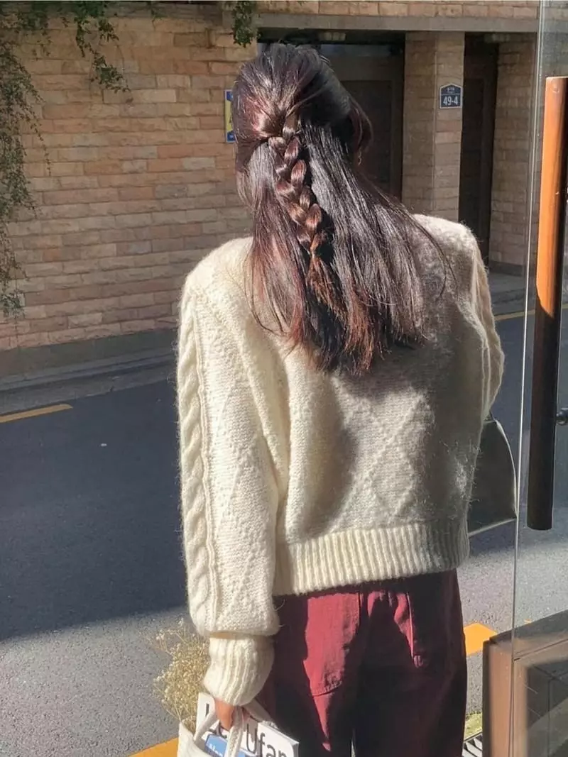 Frill - Korean Women Fashion - #momslook - Mo Hair Cardigan - 12