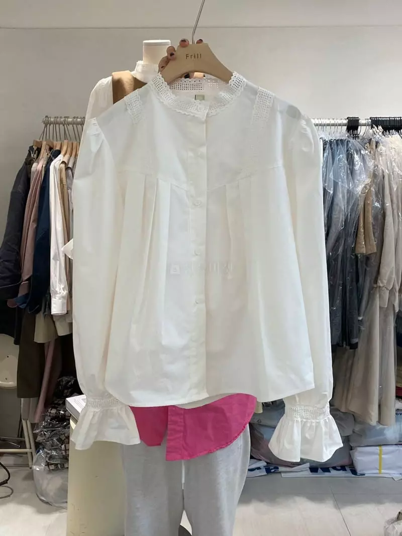 Frill - Korean Women Fashion - #pursuepretty - Sugar Blouse - 3