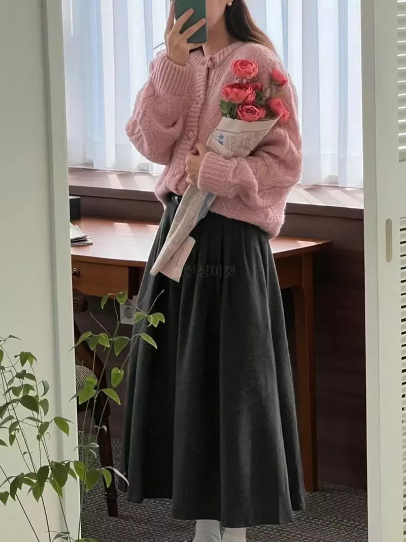 Frill - Korean Women Fashion - #shopsmall - Mo Hair Cardigan