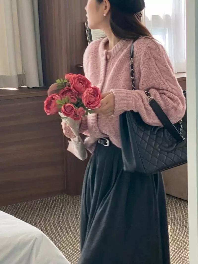 Frill - Korean Women Fashion - #thelittlethings - Mo Hair Cardigan - 3