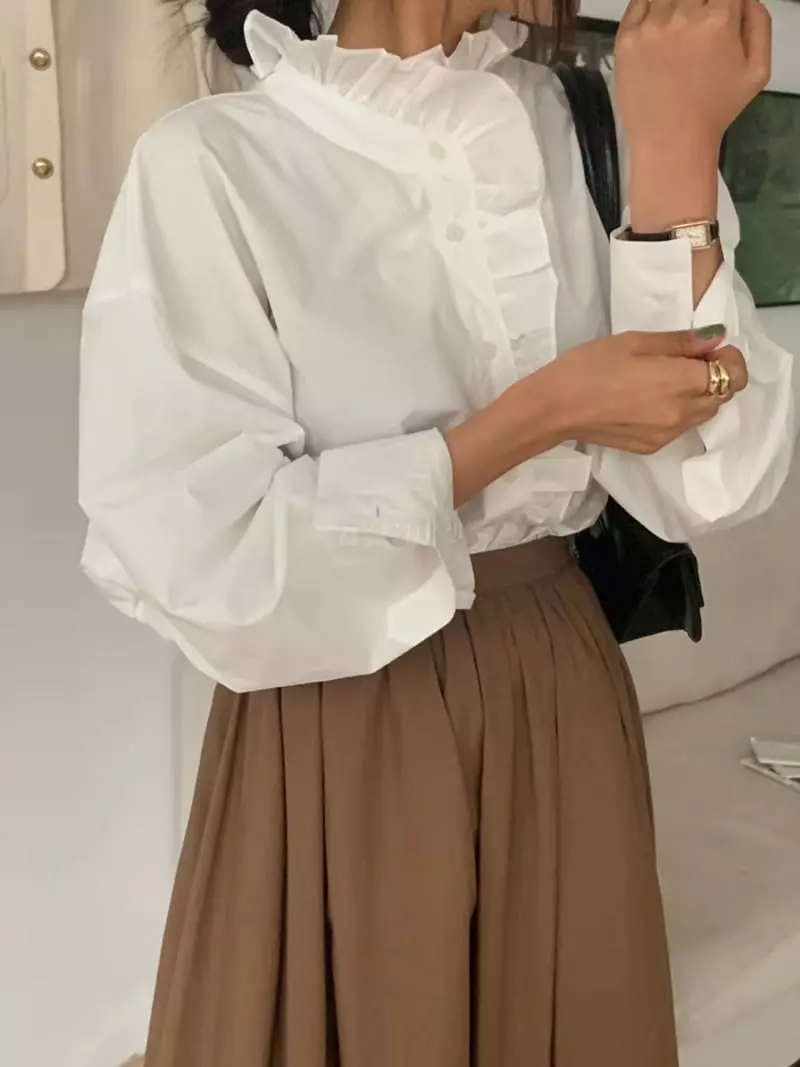 Frill - Korean Women Fashion - #vintagekidsstyle - Shopie Blouse