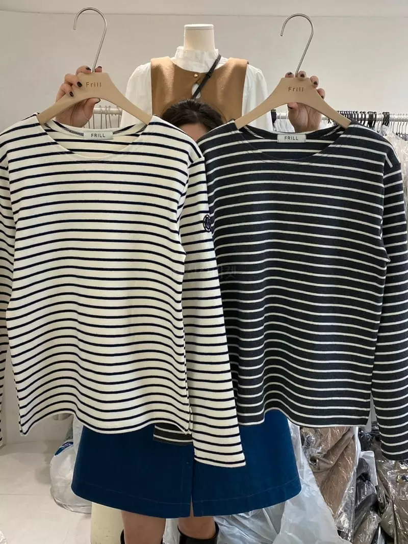 Frill - Korean Women Fashion - #womensfashion - Dot Tee - 8