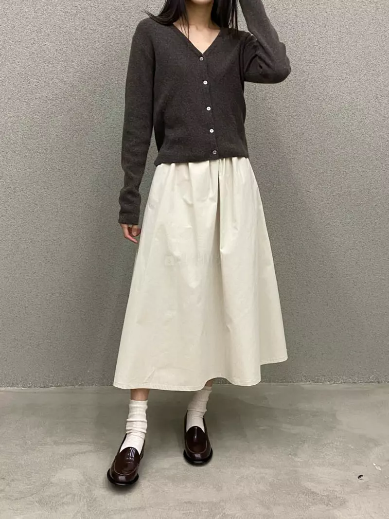 Gallery - Korean Women Fashion - #womensfashion - Peach Plare Skirt - 6