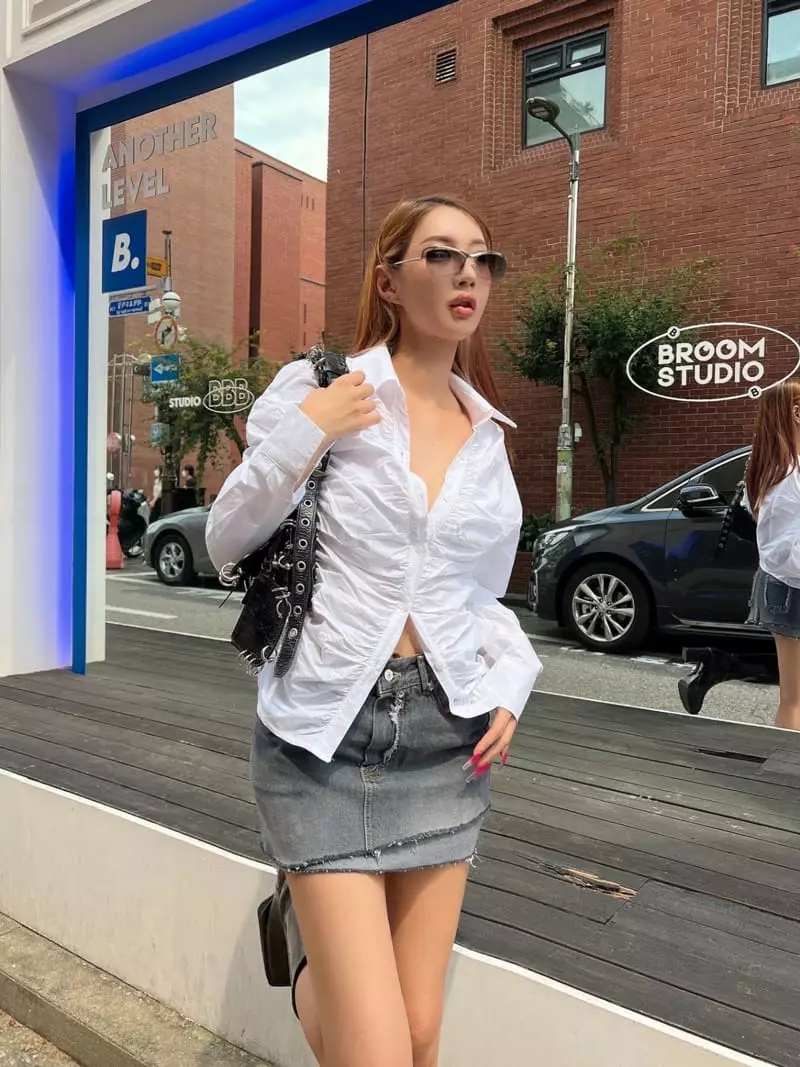 Gateless - Korean Women Fashion - #pursuepretty - Rinkle Shirt - 2