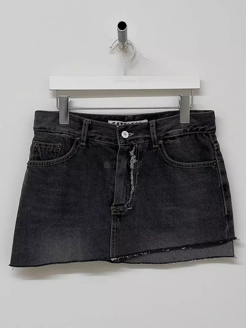Gateless - Korean Women Fashion - #thatsdarling - Fold Denim SKirt