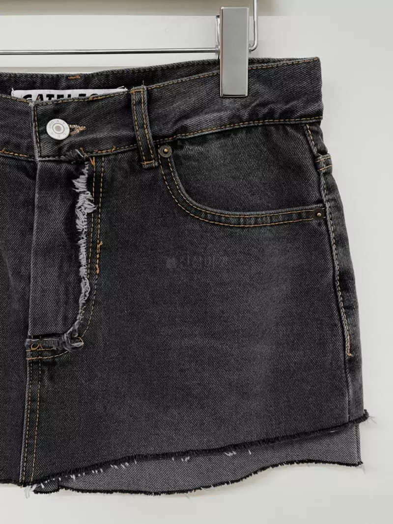 Gateless - Korean Women Fashion - #thelittlethings - Fold Denim SKirt - 2