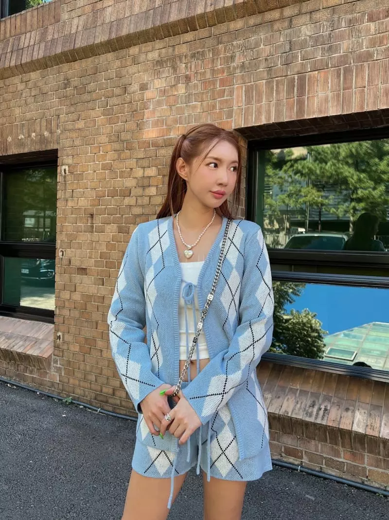 Gateless - Korean Women Fashion - #womensfashion - Argyle Set - 3
