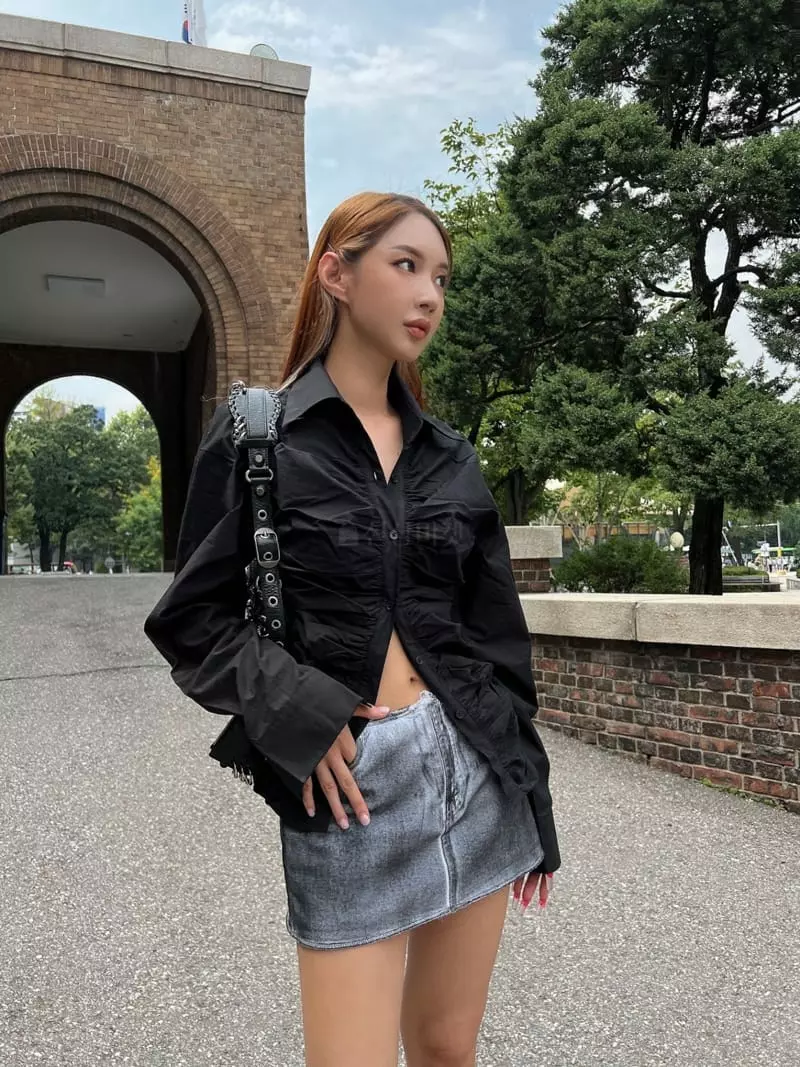 Gateless - Korean Women Fashion - #womensfashion - Rinkle Shirt - 9