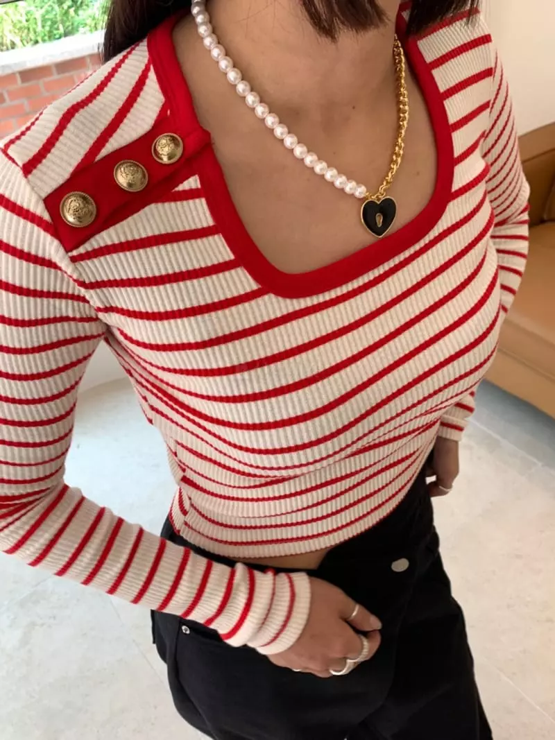 Ginger - Korean Women Fashion - #momslook - Marie Crop Tee - 6