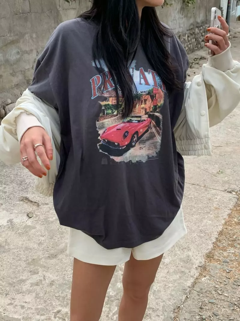 Ginger - Korean Women Fashion - #momslook - Vintage Tee