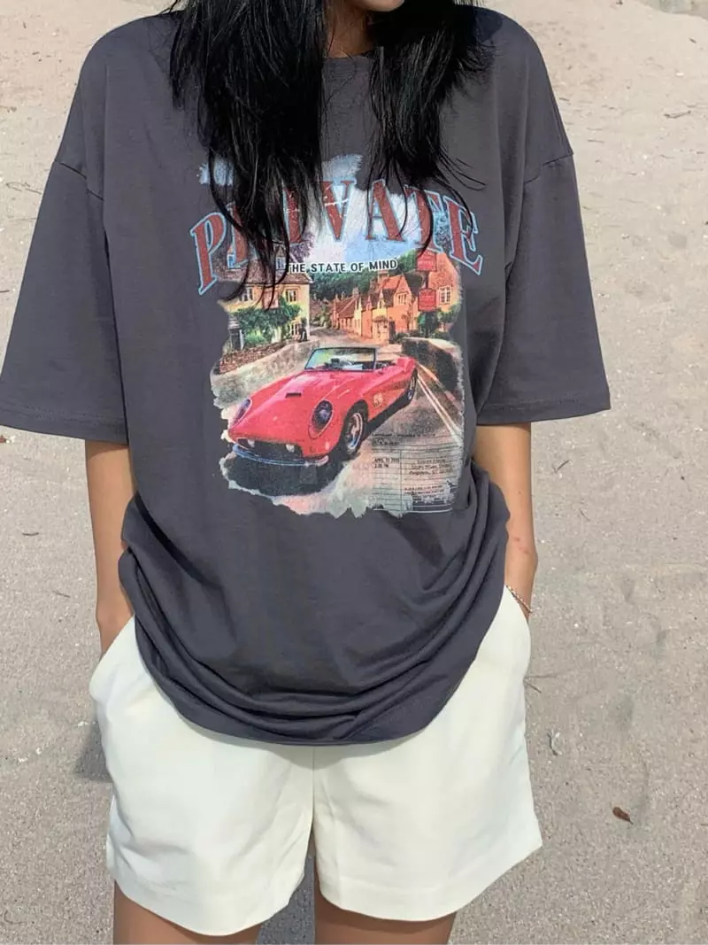 Ginger - Korean Women Fashion - #momslook - Vintage Tee - 7