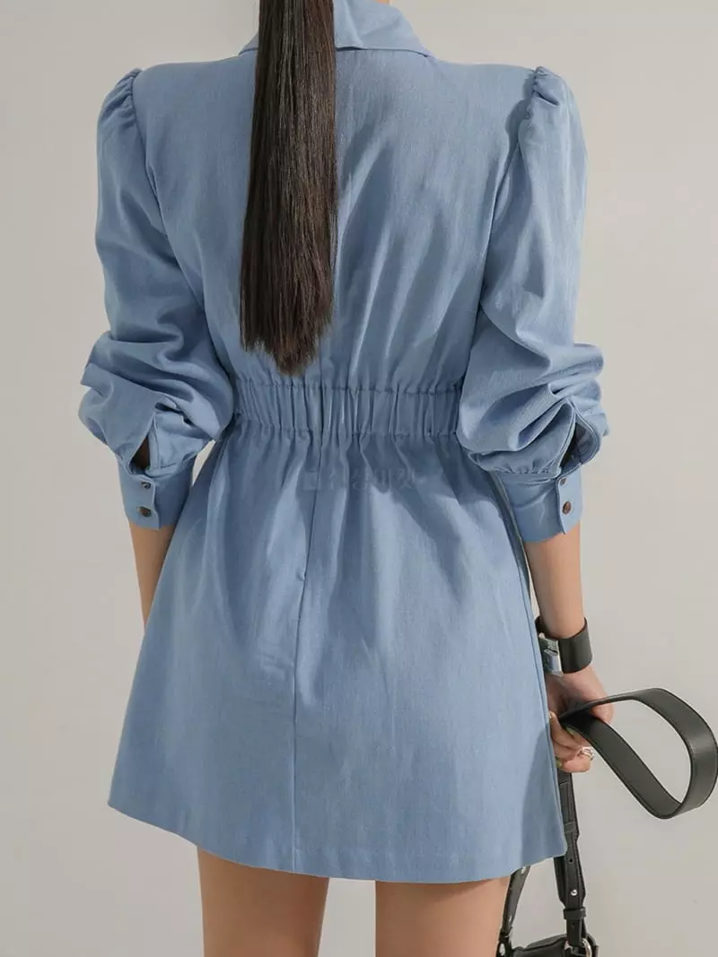 Ginger - Korean Women Fashion - #momslook - Sasun Denim One-piece - 7