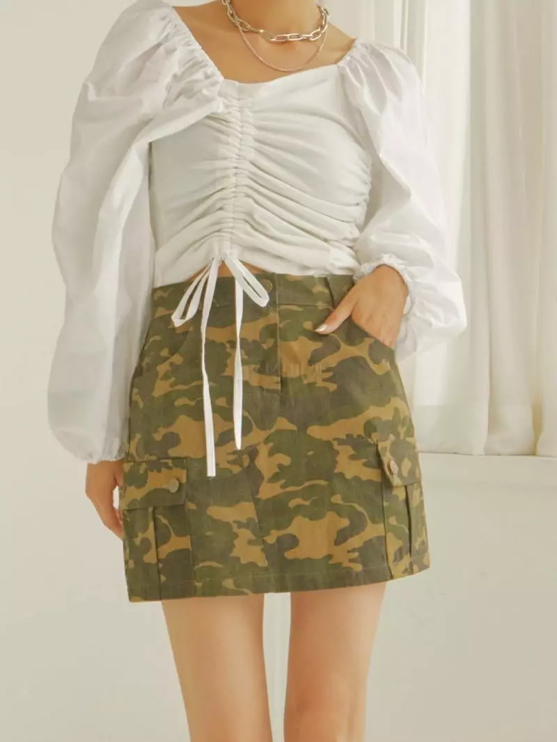 Ginger - Korean Women Fashion - #womensfashion - Uni Tunnel Blouse - 4