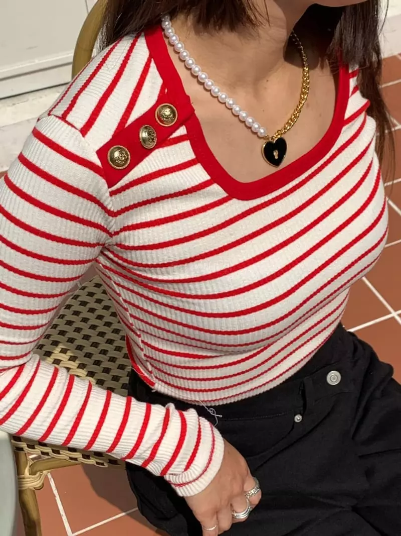Ginger - Korean Women Fashion - #womensfashion - Marie Crop Tee - 5