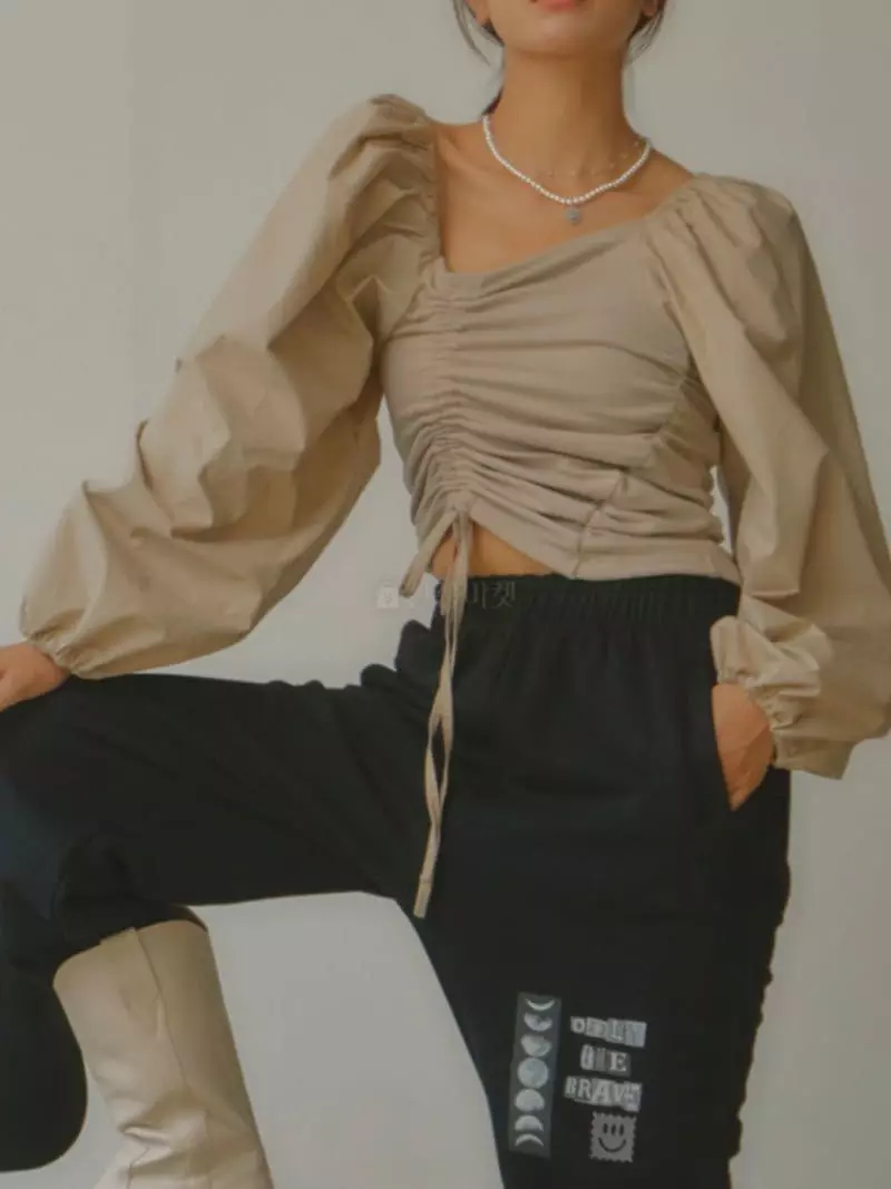 Ginger - Korean Women Fashion - #womensfashion - Uni Tunnel Blouse