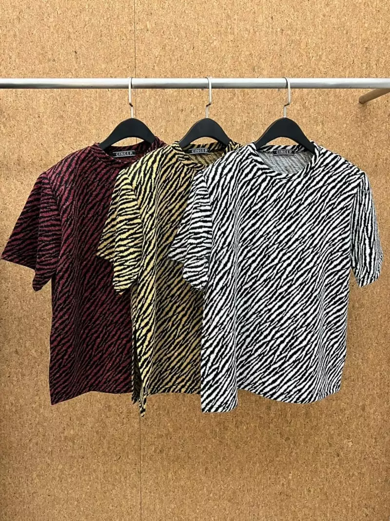 Ginger - Korean Women Fashion - #womensfashion - Zebra Knit Tee - 11