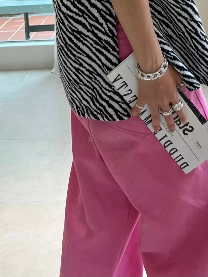 Ginger - Korean Women Fashion - #womensfashion - Zebra Knit Tee - 5