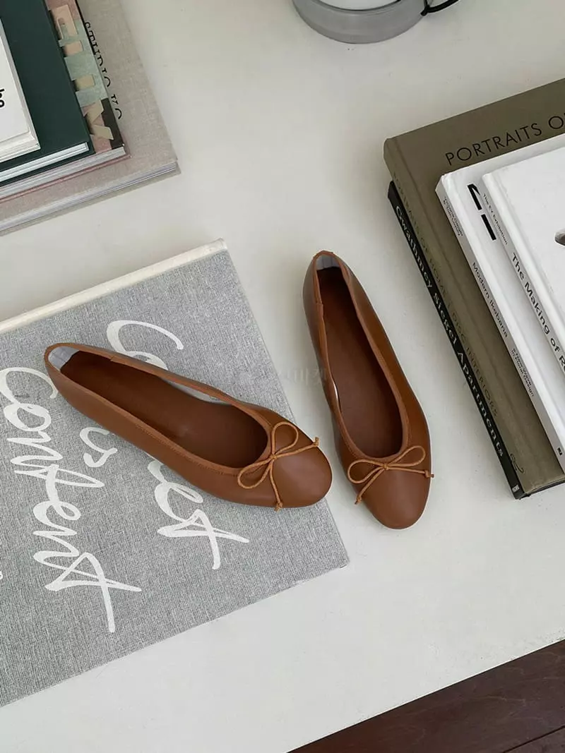 Golden Shoe - Korean Women Fashion - #momslook - st2108 Flats - 3
