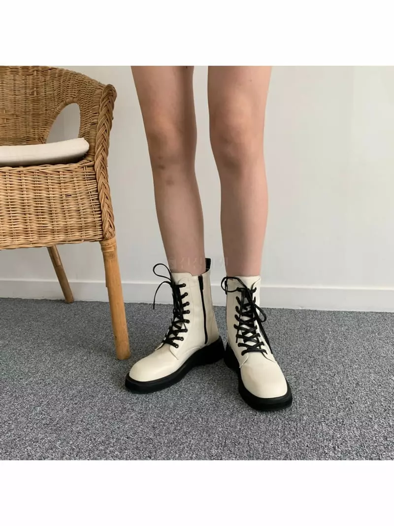 Golden Shoe - Korean Women Fashion - #momslook - RD064 Boots - 8