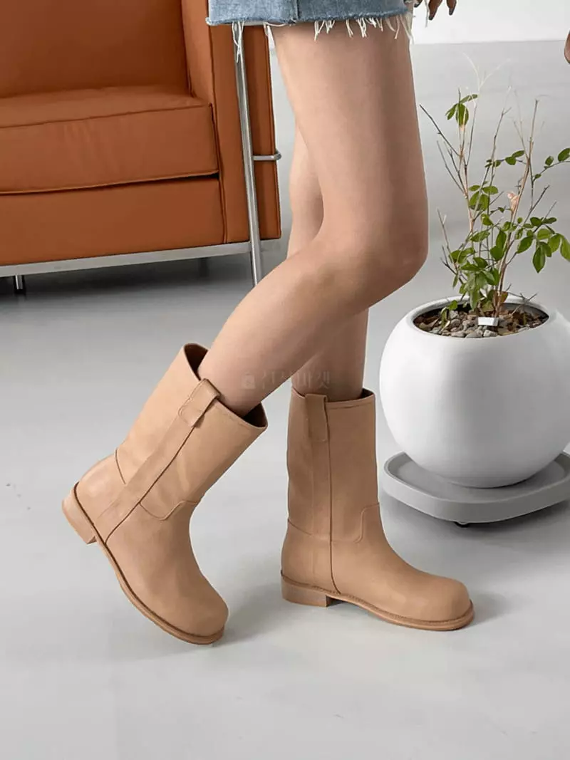 Golden Shoe - Korean Women Fashion - #momslook - ra198 Long Boots - 9