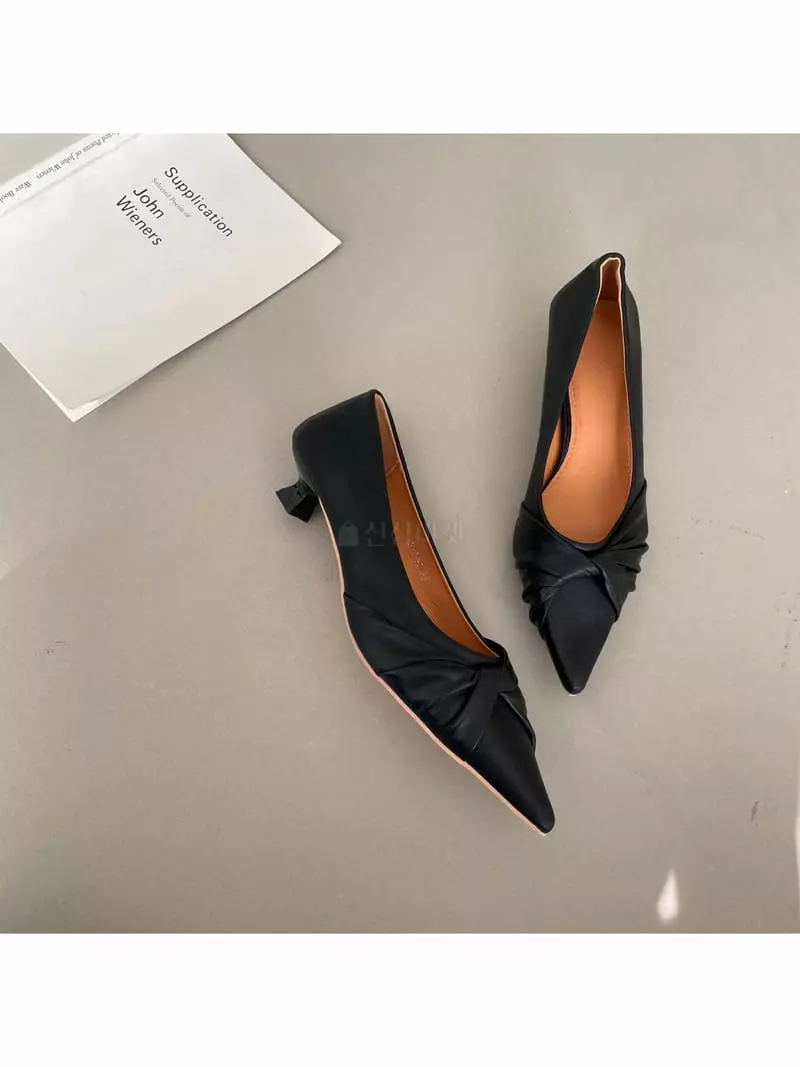 Golden Shoe - Korean Women Fashion - #momslook - RA0152 Heel - 2