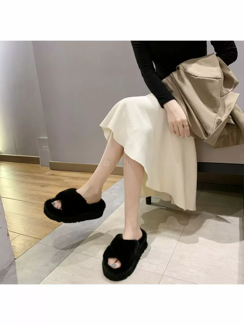 Golden Shoe - Korean Women Fashion - #momslook - R7022 Slippers - 5