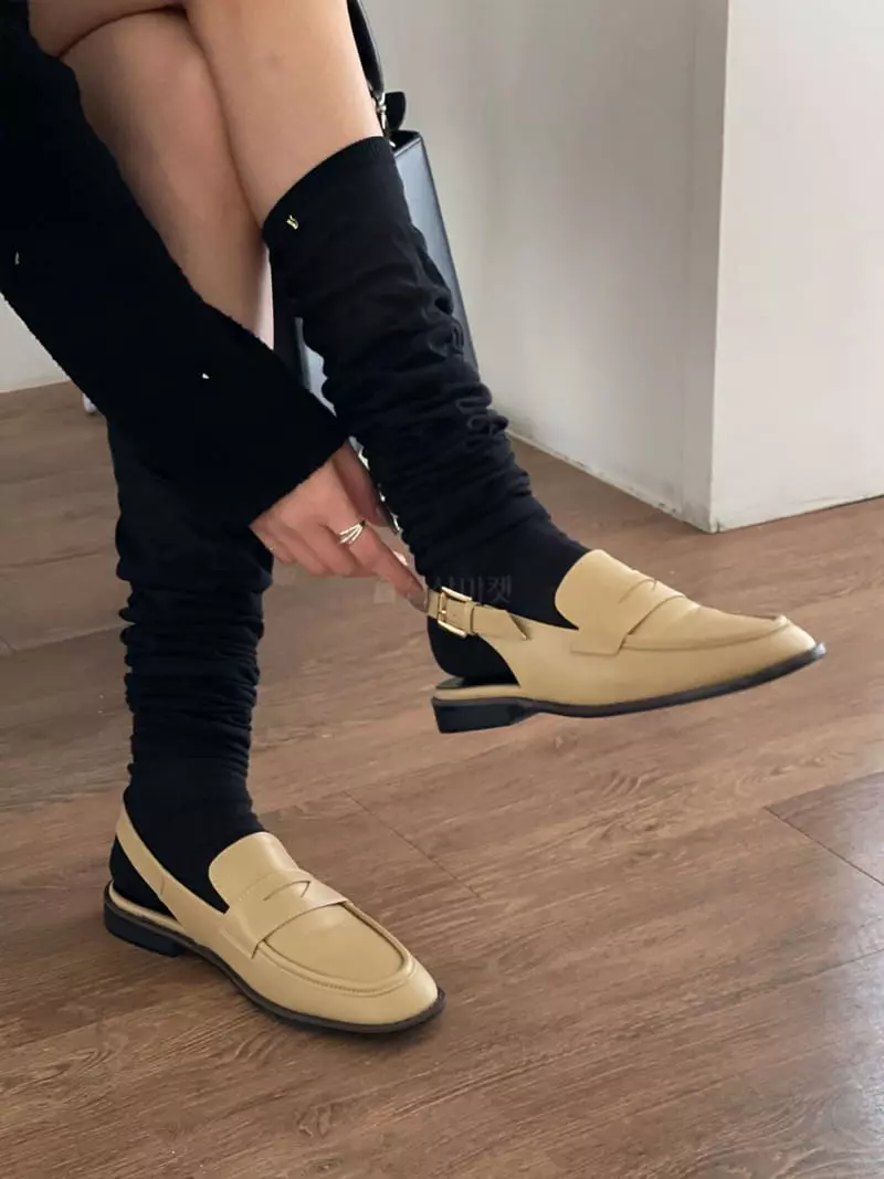 Golden Shoe - Korean Women Fashion - #momslook - L86049 Flats - 2