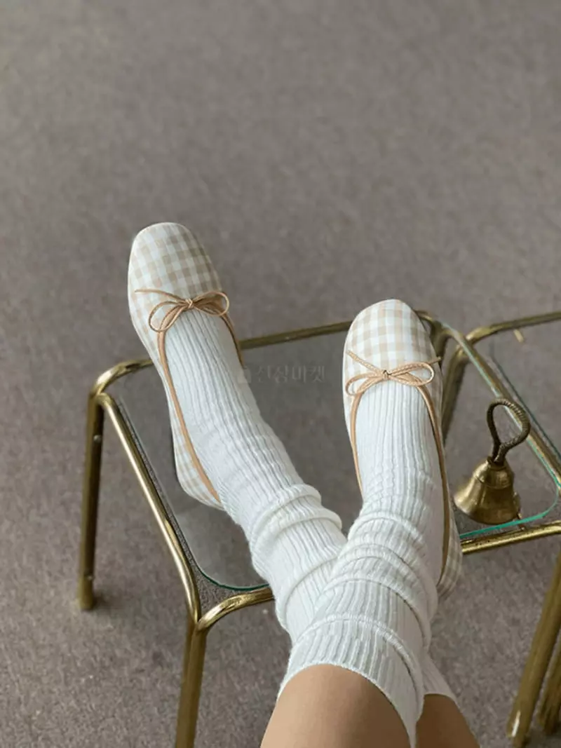 Golden Shoe - Korean Women Fashion - #momslook - L86046 Flats
