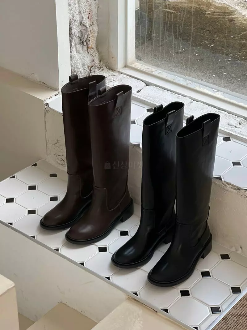 Golden Shoe - Korean Women Fashion - #momslook - L8225 Long Boots
