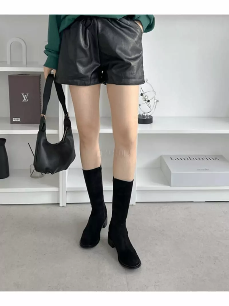 Golden Shoe - Korean Women Fashion - #momslook - ka1977 Boots - 10