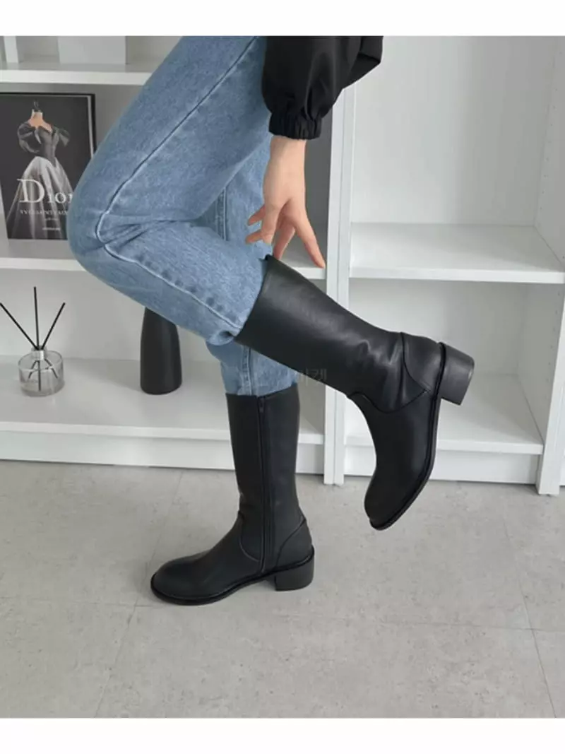Golden Shoe - Korean Women Fashion - #thelittlethings - ka1977 Boots - 4