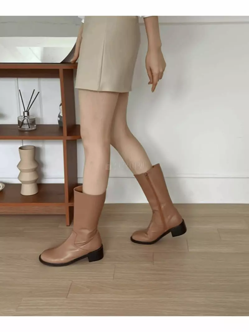 Golden Shoe - Korean Women Fashion - #momslook - ka1977 Boots - 8