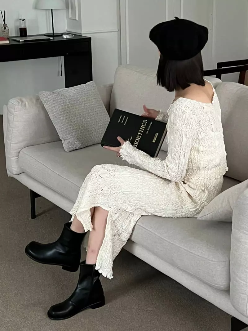 Golden Shoe - Korean Women Fashion - #momslook - i6051 Boots - 12