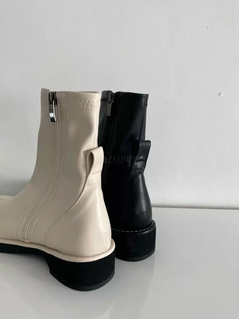 Golden Shoe - Korean Women Fashion - #momslook - i6045 Ankle Boots - 3