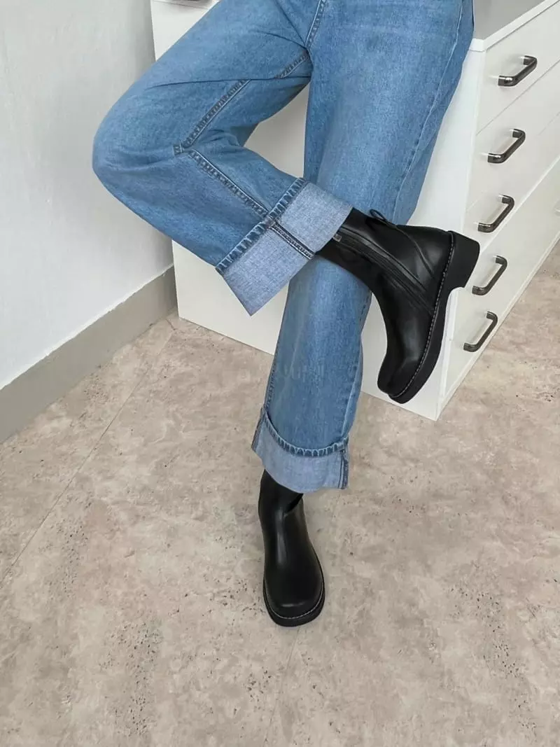 Golden Shoe - Korean Women Fashion - #momslook - i6045 Ankle Boots - 5